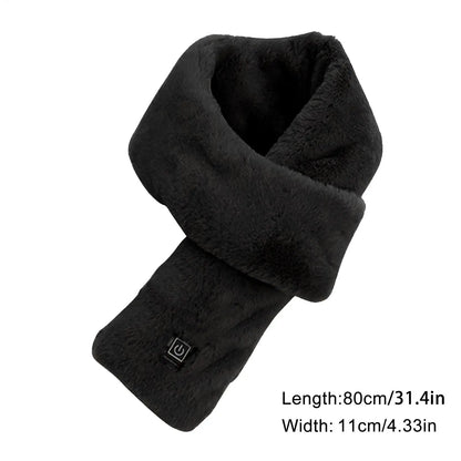 Heating Scarf USB Rechargeable Electric Heated Scarf Soft Heating Neck Wrap Three-gear Temperature Control Neck Wrap Warme