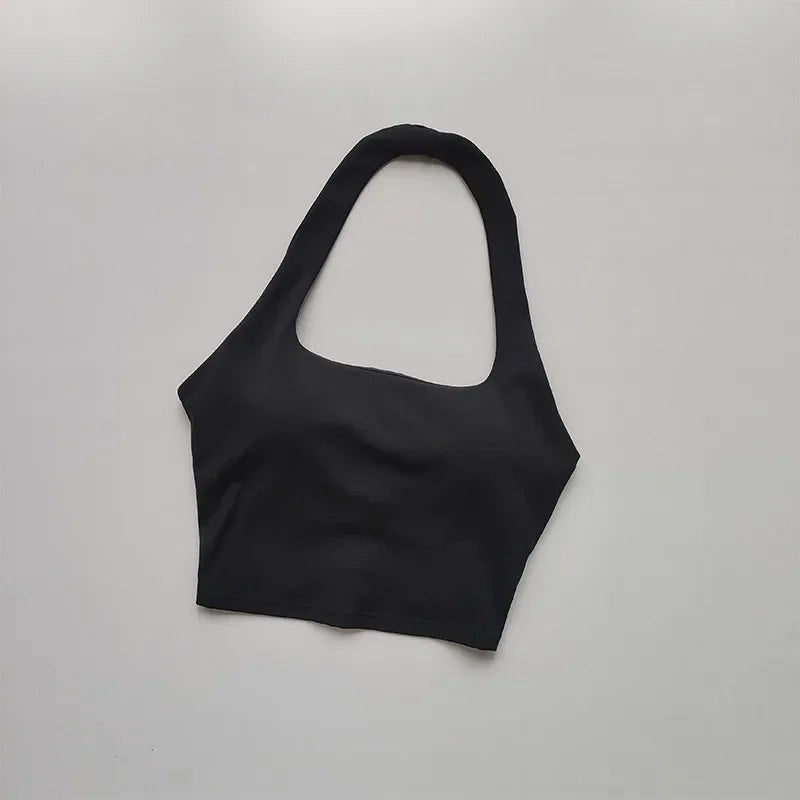 fachgo | Women’s Backless Sports Bra Crop Top