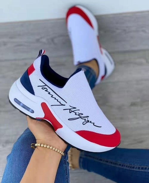 fachgo | Casual Breathable Wedges Ladies Walking Sneakers Flat Women Shoes