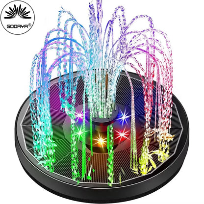 fachgo | Solar Light Water Fountain Pool Pond Waterfall Fountain Garden Supplies Decoration Outdoor Solar Powered Fountain Bird Baths