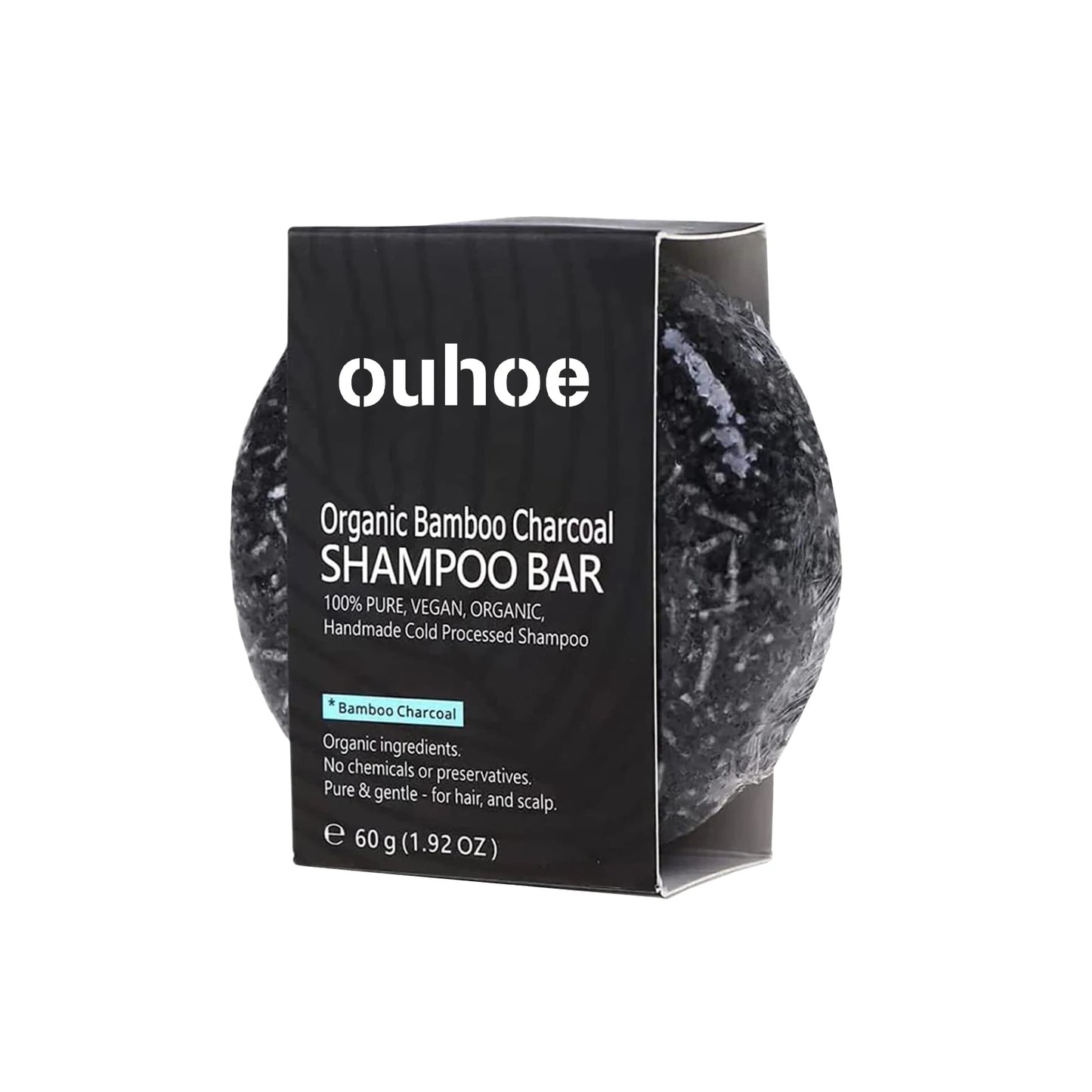 fachgo | Bamboo Charcoal Shampoo Soap Deep Clean The Scalp Create Dark And Thick Hair Improve Dryness Hair Nourish Charcoal Shampoo Soap