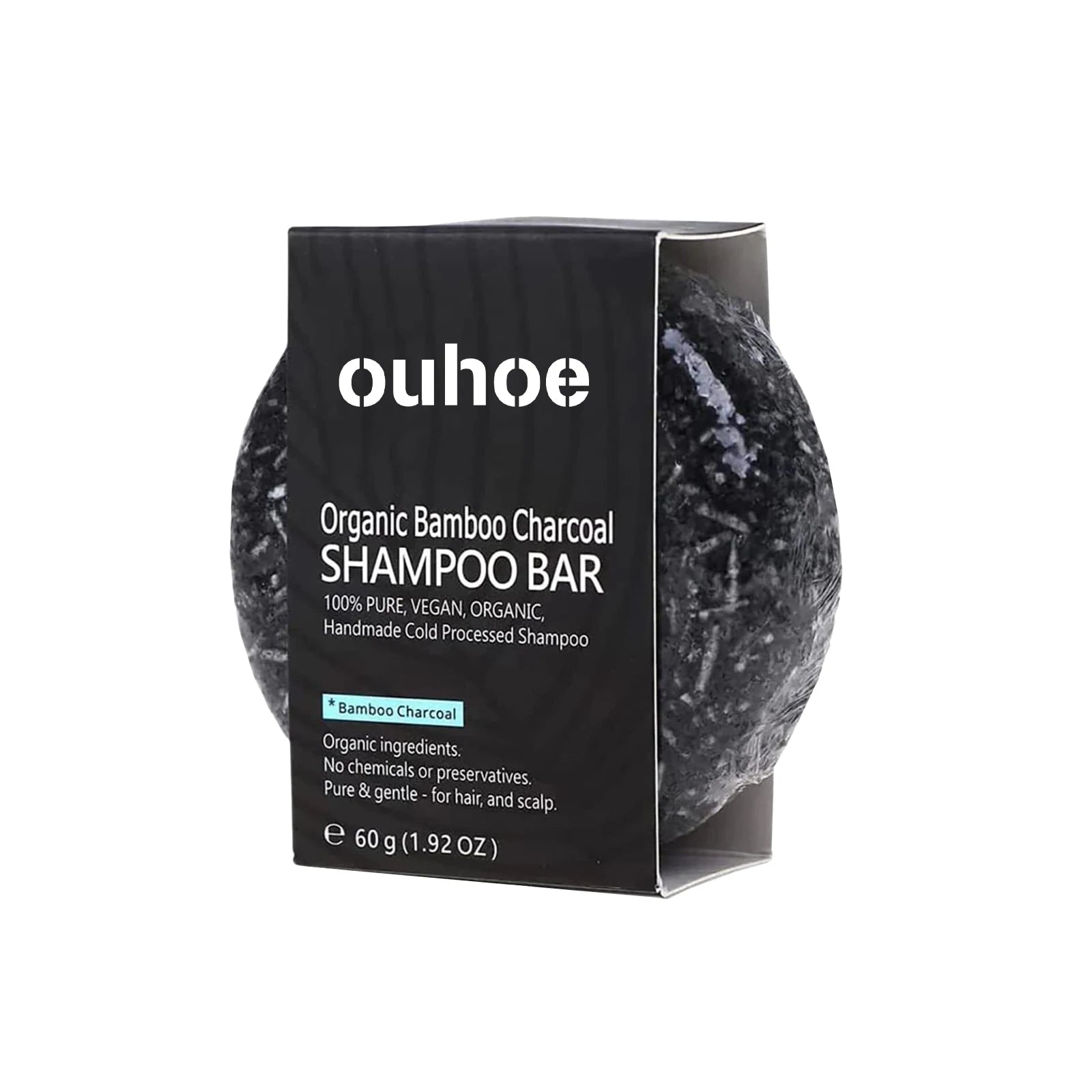 fachgo | Bamboo Charcoal Shampoo Soap Deep Clean The Scalp Create Dark And Thick Hair Improve Dryness Hair Nourish Charcoal Shampoo Soap