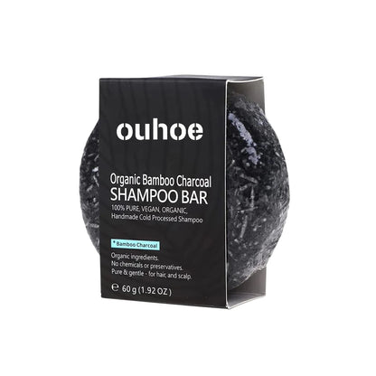 fachgo | Bamboo Charcoal Shampoo Soap Deep Clean The Scalp Create Dark And Thick Hair Improve Dryness Hair Nourish Charcoal Shampoo Soap