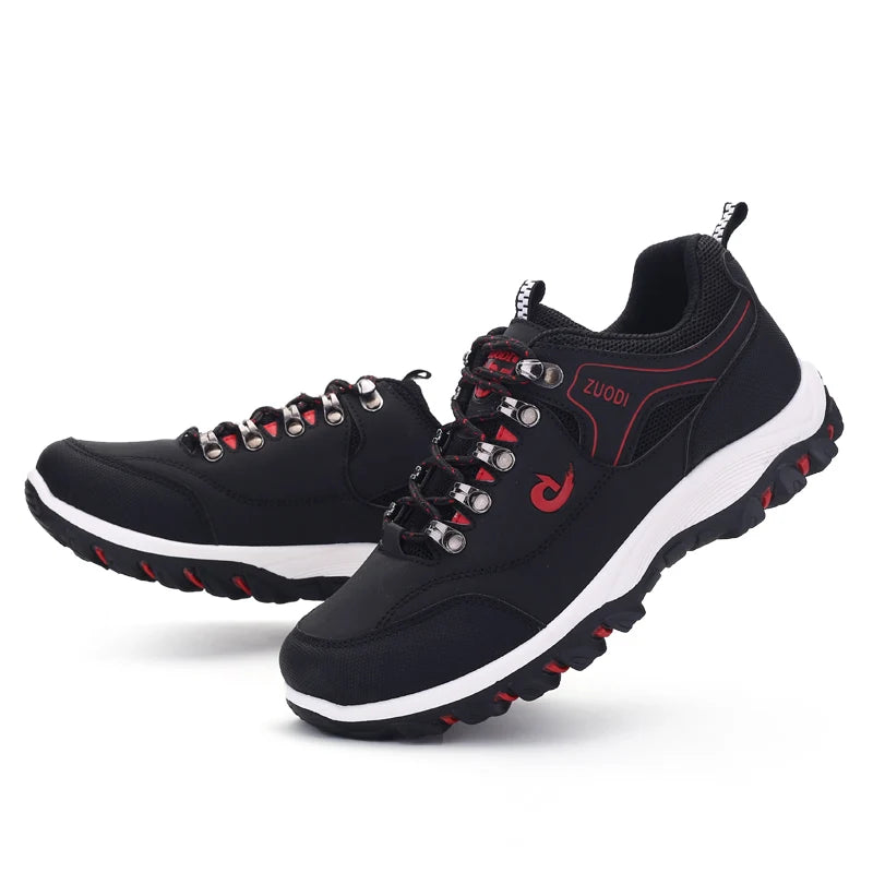 fachgo | Men Shoes Leather Casual Shoes For Men Sneakers Spring Autumn Winter Shoes For Male Tennis Lightweight Walking Shoes