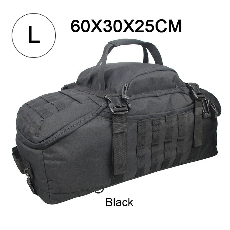 fachgo | LQARMY 30L 50L 80L Outdoor Mountaineering Bag Molle Tactical Backpack Large Duffel Bag Hiking Camping Travel Bags