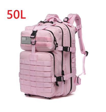 fachgo | 25L/50L 1000D Nylon Waterproof Trekking Fishing Hunting Bag Backpack Outdoor Rucksacks Tactical Sports Camping Hiking
