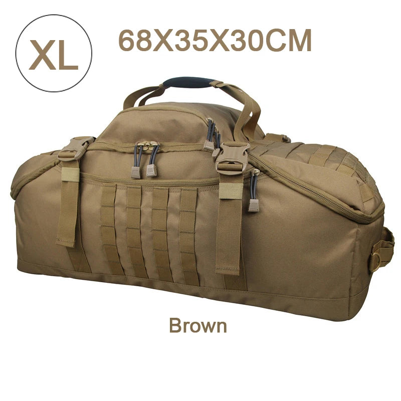 fachgo | LQARMY 30L 50L 80L Outdoor Mountaineering Bag Molle Tactical Backpack Large Duffel Bag Hiking Camping Travel Bags