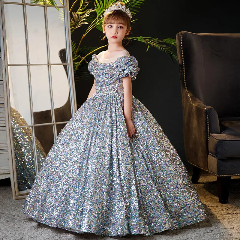 fachgo | 2023New Children's Dress Princess Dress High-end Model Show Girl Host Dress Birthday Stylish Banquet