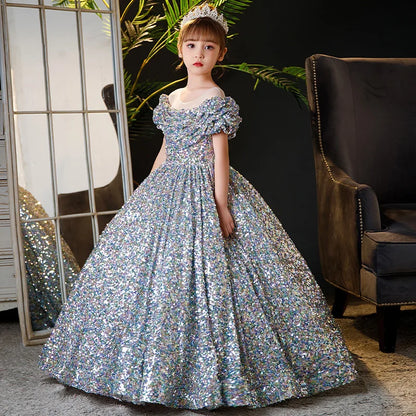 fachgo | 2023New Children's Dress Princess Dress High-end Model Show Girl Host Dress Birthday Stylish Banquet