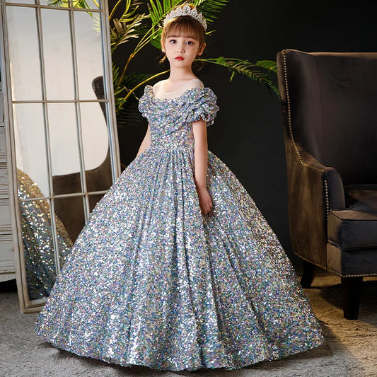 fachgo | 2023New Children's Dress Princess Dress High-end Model Show Girl Host Dress Birthday Stylish Banquet