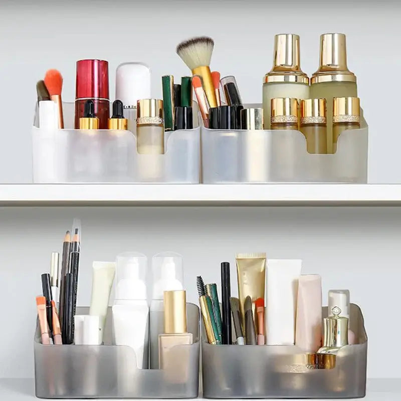 fachgo | Cosmetics Organizer Storage Box Multifunctional Skin Care Products Case Cosmetics Jewelry Storage Makeup Box