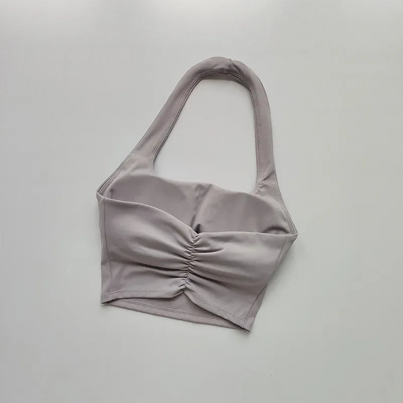 fachgo | Women’s Backless Sports Bra Crop Top