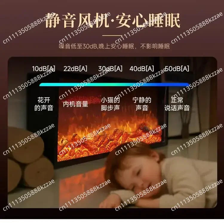 Heater Household Living Room Embedded Fake Fire TV Fireplace Core Electronic Fireplace Simulation Flame Decorative Cabinet