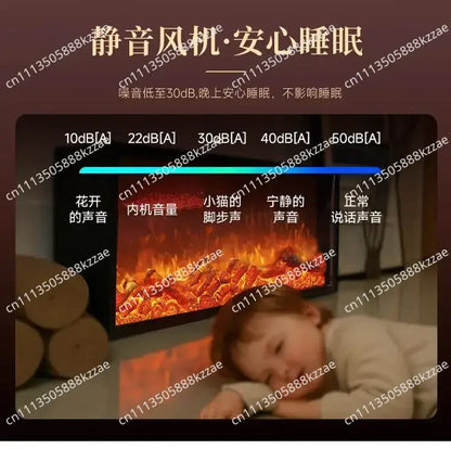 Heater Household Living Room Embedded Fake Fire TV Fireplace Core Electronic Fireplace Simulation Flame Decorative Cabinet