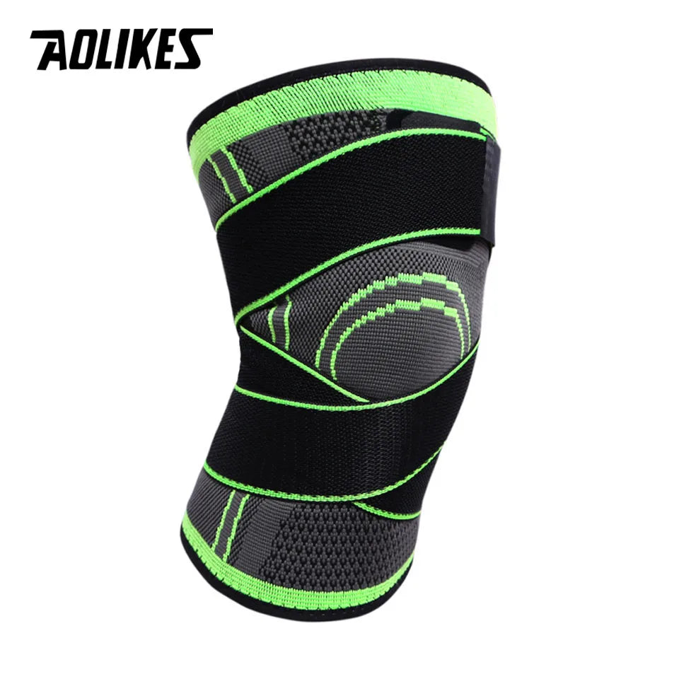 fachgo | AOLIKES 1PCS Knee Brace Knee Sleeve Support For Men And Women Knee Pads For Running, Hiking Meniscus Tear Arthritis Joint