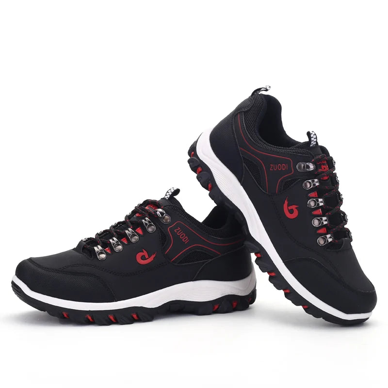 fachgo | Men Shoes Leather Casual Shoes For Men Sneakers Spring Autumn Winter Shoes For Male Tennis Lightweight Walking Shoes