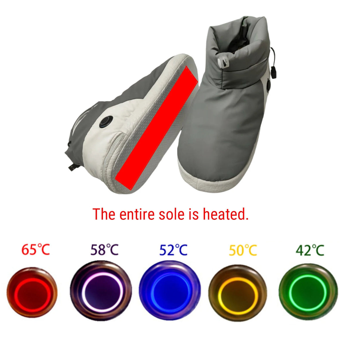 USB Heated Boots with 5 Heat Settings