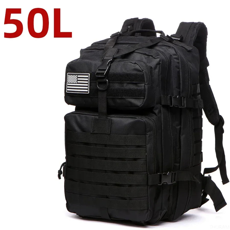 fachgo | 25L/50L 1000D Nylon Waterproof Trekking Fishing Hunting Bag Backpack Outdoor Rucksacks Tactical Sports Camping Hiking