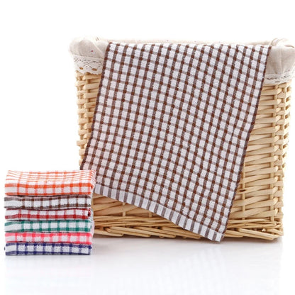 fachgo | 6PCS Cotton Kitchen Tea Towels Absorbent Lint Free Catering Restaurant Cloth Dish Towels Cleaning Cloth Kitchen Cleaning Towel
