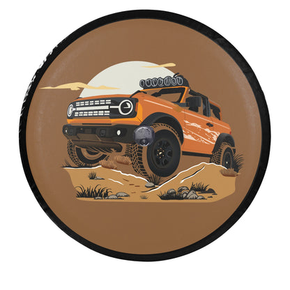 fachgo | LS AUTO Car Exterior Accessories 32 Inches Spare Tire Cover Back Wheel Cover Storage Bag Protector For Ford Bronco 2021 2022