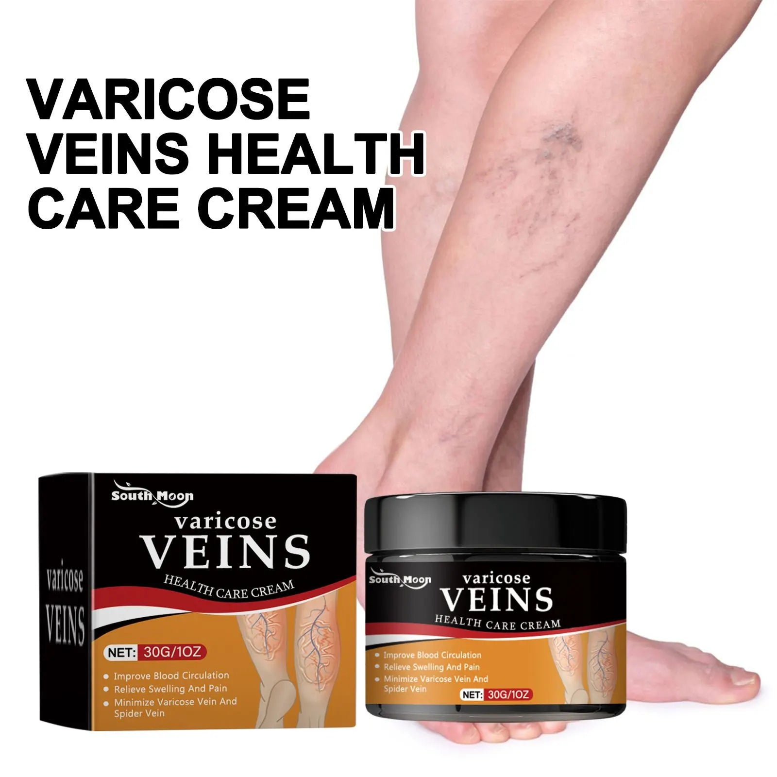 fachgo | Leg Treatment Cream Reducing Varicose Veins Remove Redness Repair Phlebitis Relieves Bulge Improving Circulation Body Care Cream