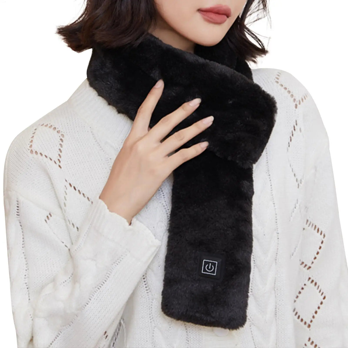 Heating Scarf USB Rechargeable Electric Heated Scarf Soft Heating Neck Wrap Three-gear Temperature Control Neck Wrap Warme