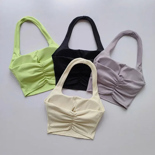 fachgo | Women’s Backless Sports Bra Crop Top