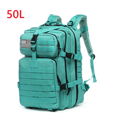 fachgo | 25L/50L 1000D Nylon Waterproof Trekking Fishing Hunting Bag Backpack Outdoor Rucksacks Tactical Sports Camping Hiking