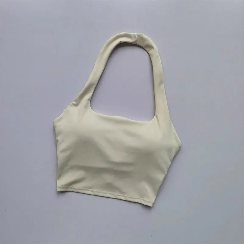 fachgo | Women’s Backless Sports Bra Crop Top