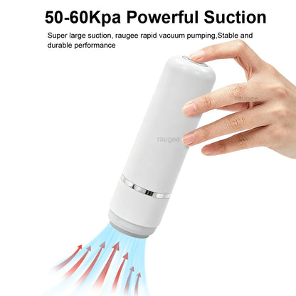 Vacuum Sealer Pump Electric Air Pump for Food Fresh-Keeping Vacuum Sealed Storage Bag Automatic Vacuum Compression Machine