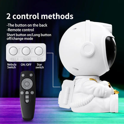 Astronaut Galaxy Projector – LED Night Light