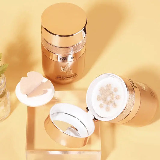 fachgo | Air Cushion BB Cream Moisturizing Foundation Concealer Whitening Oil-control Waterproof Butterfly Powder Puff Makeup Cosmetics