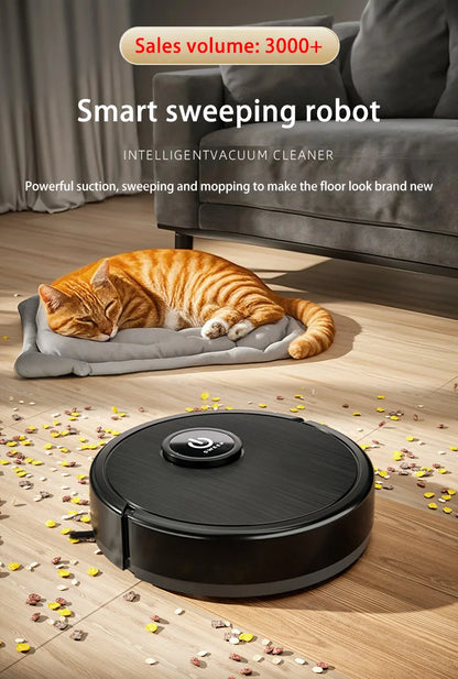 Lenovo 3-in-1 Intelligent Robot Vacuum Cleaner 6000Pa Strong Suction Sweep Mop Charge USB Robot For Pet Hair Hard Floor Cleaning