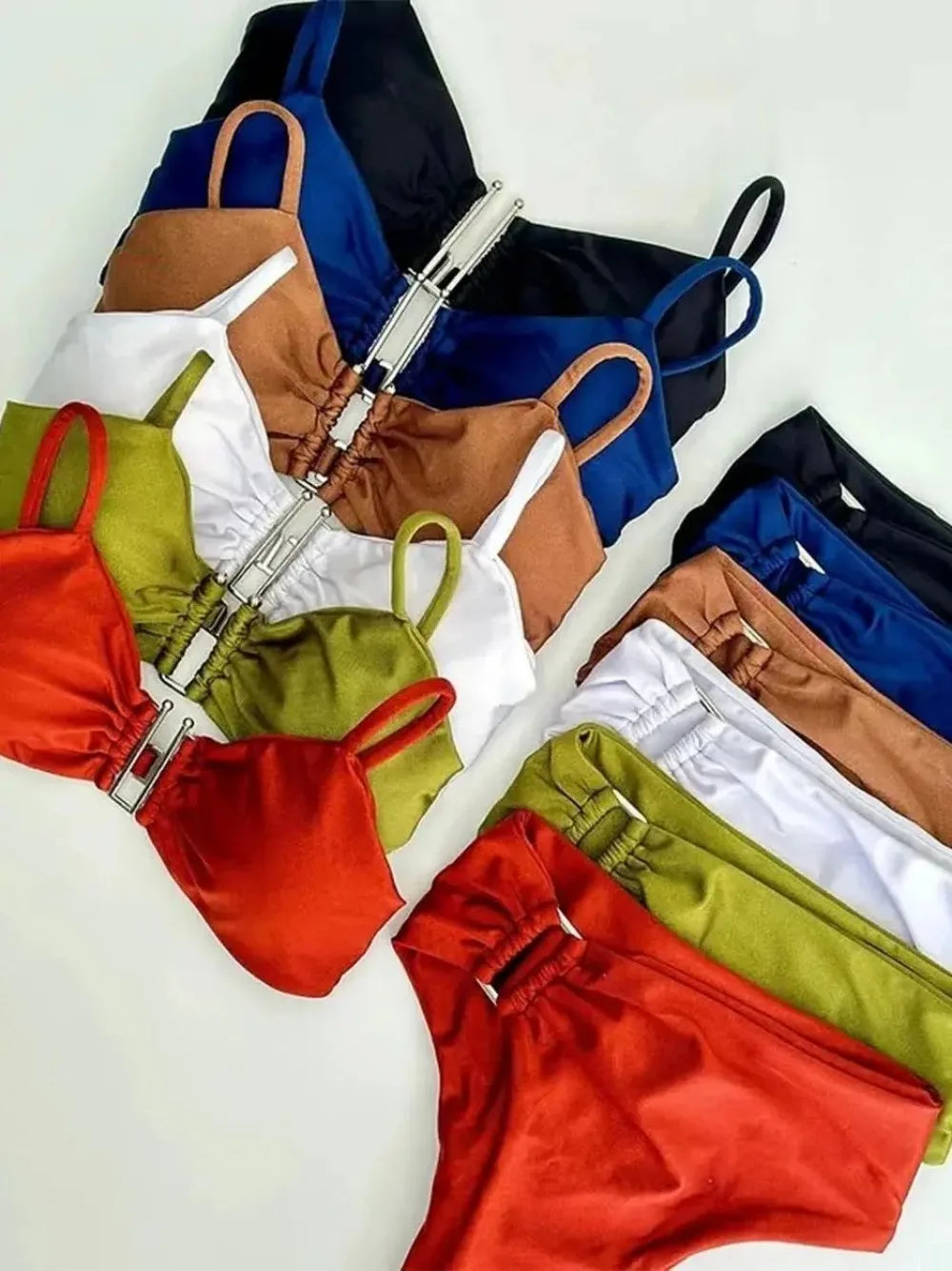 fachgo | Bandeau Push-Up Brazilian Bikini Set