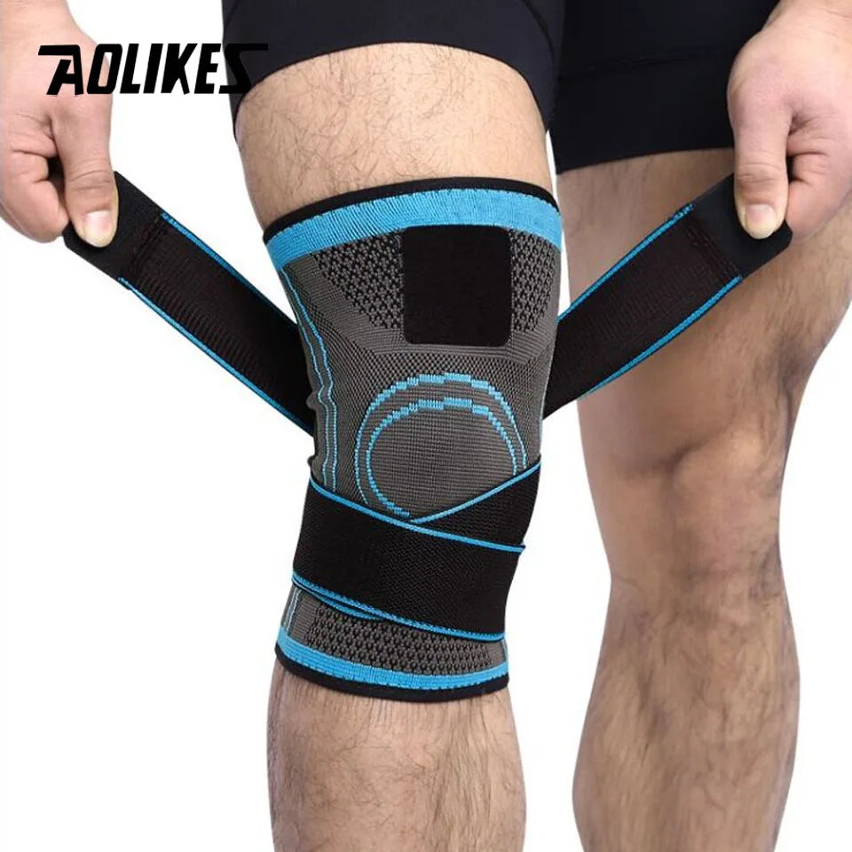 fachgo | AOLIKES 1PCS Knee Brace Knee Sleeve Support For Men And Women Knee Pads For Running, Hiking Meniscus Tear Arthritis Joint