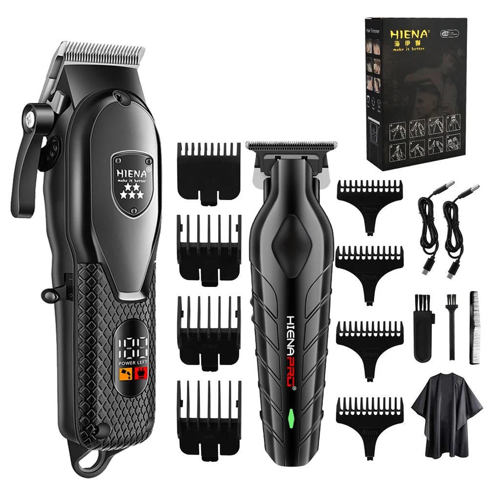 fachgo | HIENA hair clipper professional Hair cutting machine Barber shop electric shaving men's haircut machine Trimmer man