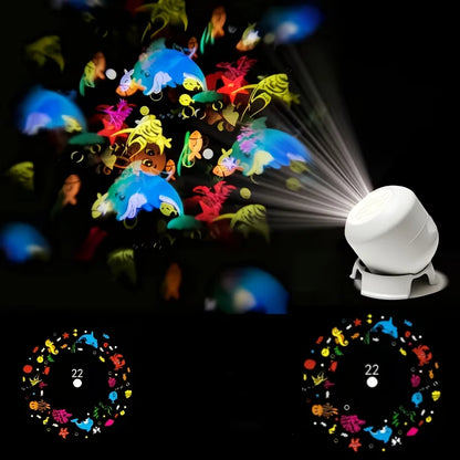 LED Ocean Wave Projector – USB Night Light