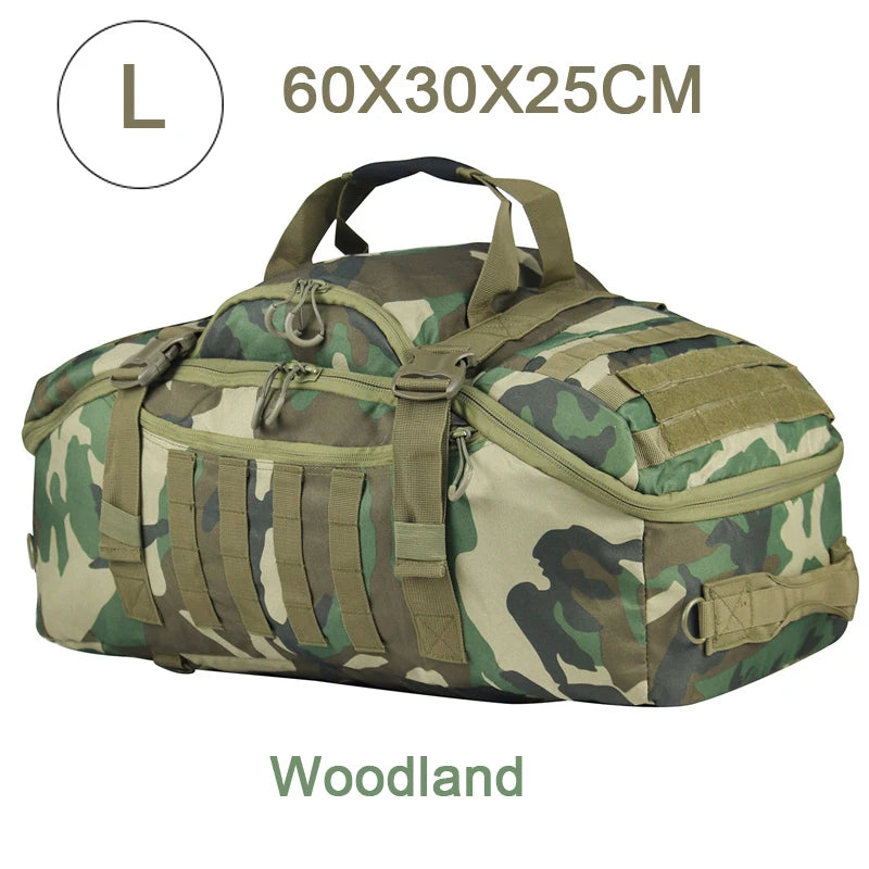 fachgo | LQARMY 30L 50L 80L Outdoor Mountaineering Bag Molle Tactical Backpack Large Duffel Bag Hiking Camping Travel Bags