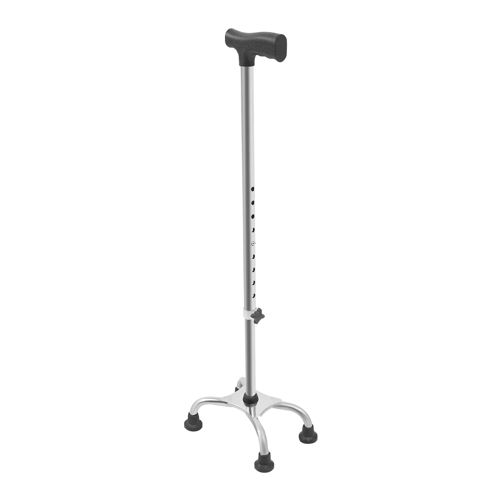 fachgo | Adjustable Walking Stick with 4 Feet, Walking Assist Cane with 4-Legged Base, Stair Lift Aid for Seniors