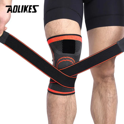 fachgo | AOLIKES 1PCS Knee Brace Knee Sleeve Support For Men And Women Knee Pads For Running, Hiking Meniscus Tear Arthritis Joint