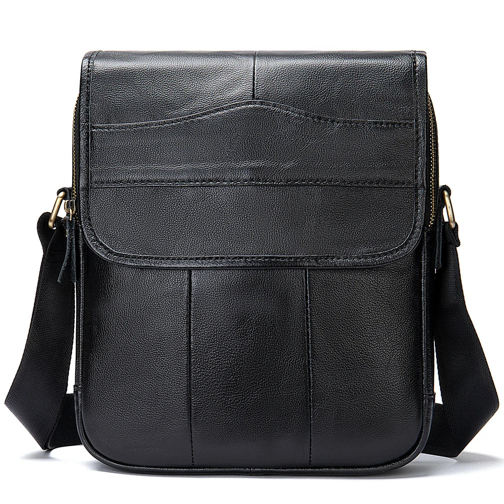 fachgo | MVA Men's Genuine Leather Bag Crossbody Bags for Men Messenger Bag Men Leather fashion Men's Shoulder Bags Male Handbags 1121