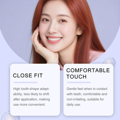 Purple Teeth Whitening Strips – Mint Fresh, Gentle Brightening Patches