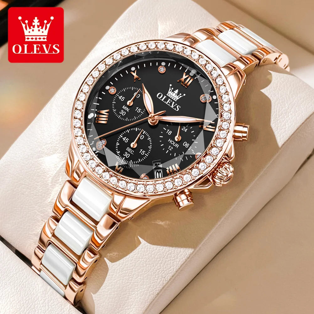 fachgo | OLEVS 9999 Diamond Women’s Quartz Watch