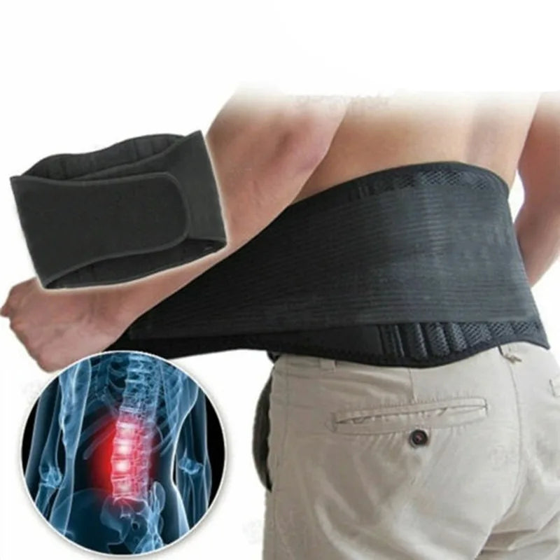 fachgo | Adjustable Waist Tourmaline Self heating Magnetic Therapy Back Waist Support Belt Lumbar Brace Massage Band Health Care