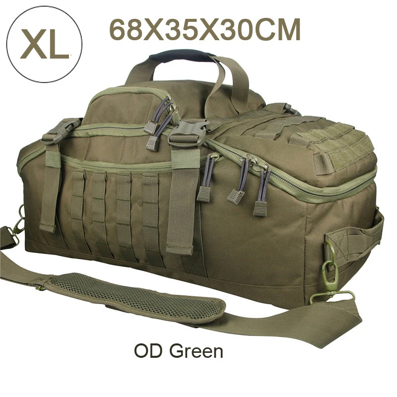 fachgo | LQARMY 30L 50L 80L Outdoor Mountaineering Bag Molle Tactical Backpack Large Duffel Bag Hiking Camping Travel Bags