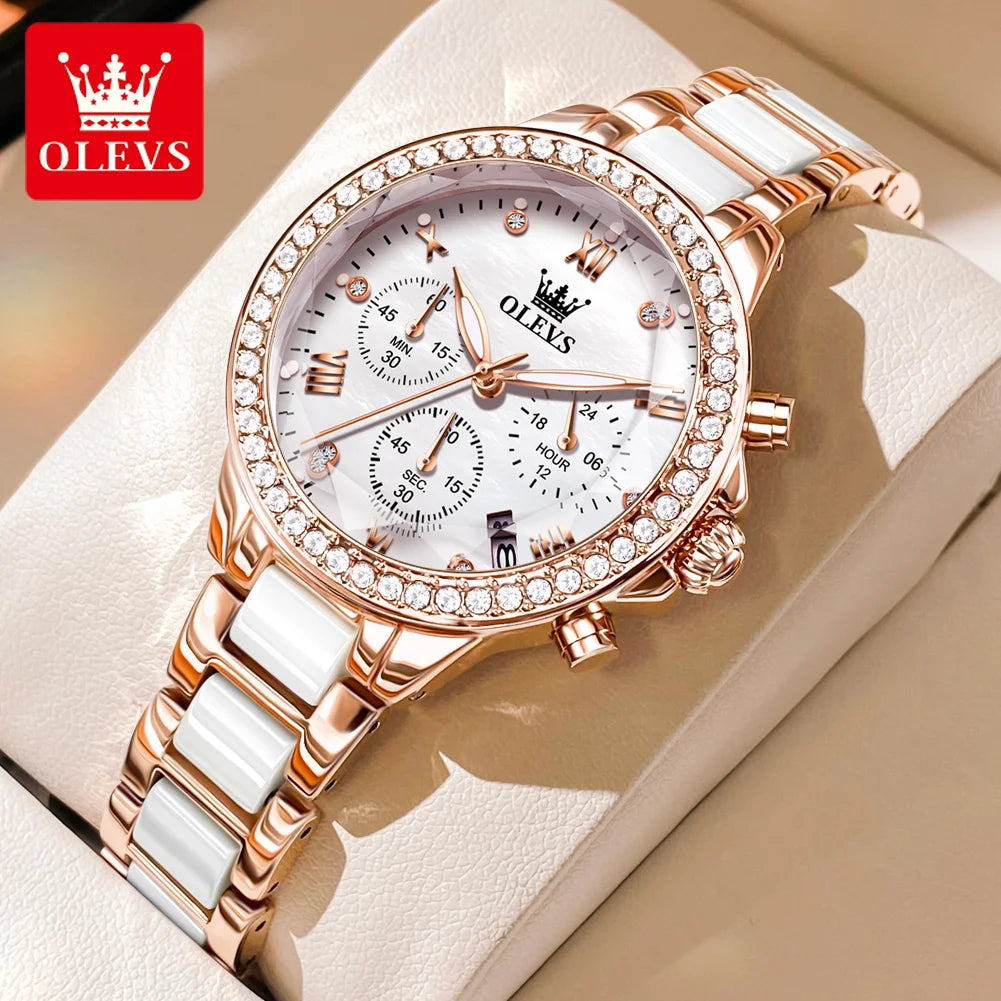 fachgo | OLEVS 9999 Diamond Women’s Quartz Watch