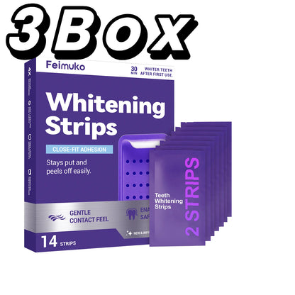 Purple Teeth Whitening Strips – Mint Fresh, Gentle Brightening Patches