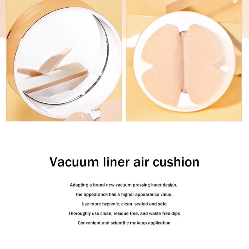 fachgo | Air Cushion BB Cream Moisturizing Foundation Concealer Whitening Oil-control Waterproof Butterfly Powder Puff Makeup Cosmetics