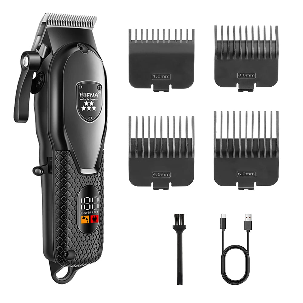fachgo | HIENA hair clipper professional Hair cutting machine Barber shop electric shaving men's haircut machine Trimmer man
