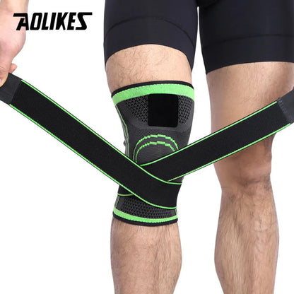 fachgo | AOLIKES 1PCS Knee Brace Knee Sleeve Support For Men And Women Knee Pads For Running, Hiking Meniscus Tear Arthritis Joint